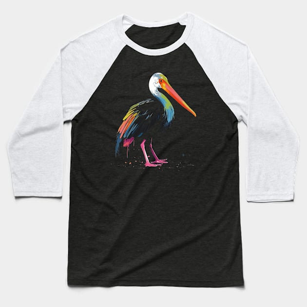 Stork Baseball T-Shirt by JH Mart